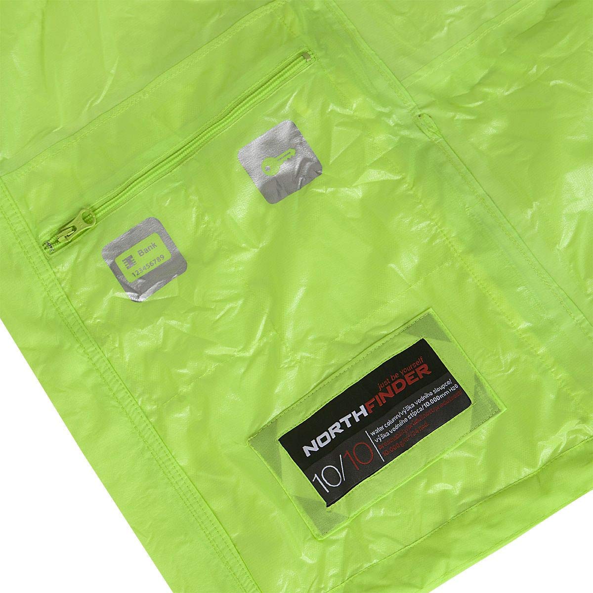 NORTHFINDER Ultraleichte Regenjacke Herren Wasserdicht Atmungsaktiv | Fahrrad Regenjacke Herren Laufjacke Ultraleicht | Windjacke Regenjacke Zusammenfaltbar | Packable Rain Jacket