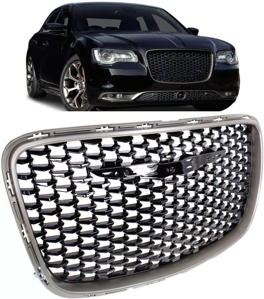 Front Grille compatible with 2015-2023 Chrysler 300