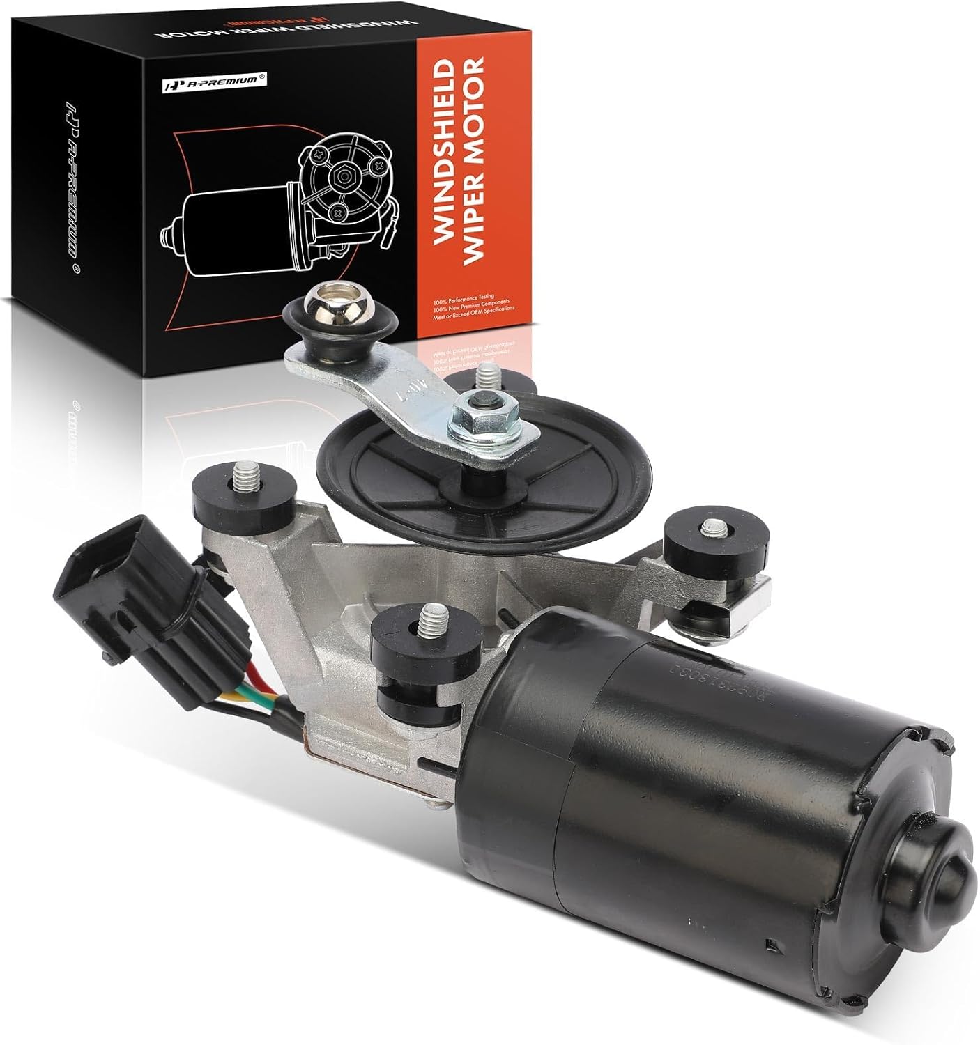 A-Premium [5 Pins] Front Windshield Wiper Motor Compatible with Hyundai & Dodge Models - Accent 1997-2005, Elantra 1996-2000, Tiburon 1997-2001, Verna 2004-2005 - Replace# 98100-22100, 98100-29000