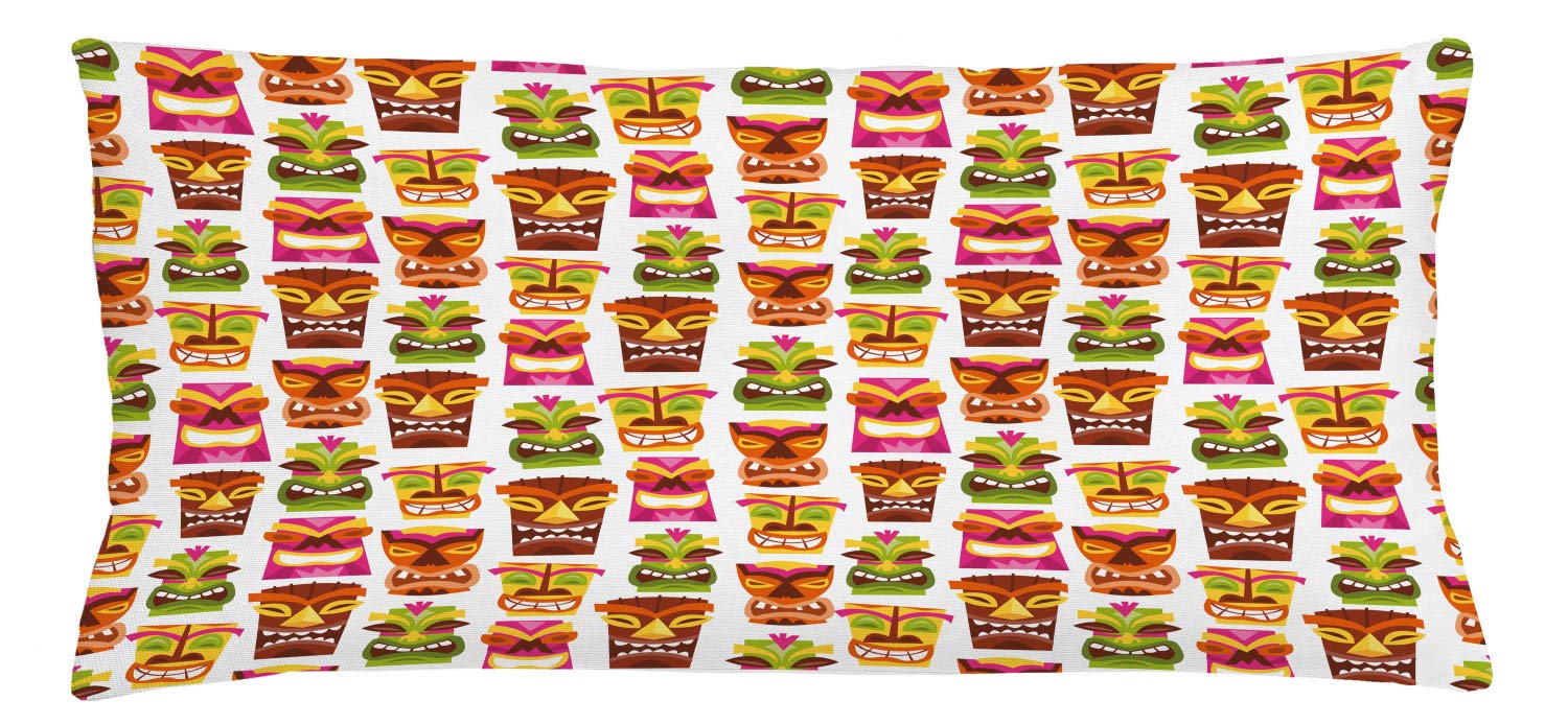 Amazon.co.jp: Ambesonne Tikiバースロー枕クッションカバー、Sixties