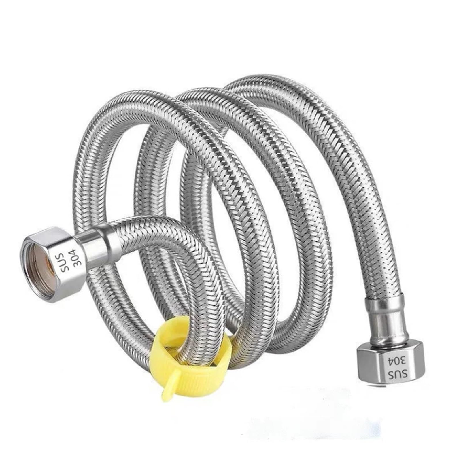 Tuyau tressé en acier inoxydable 304, entrée chaud/froid