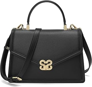 Top Handle Bag,Top Handle Purses for Women,Fashion Leather handbag and Tote Bag Elegant Square Bag