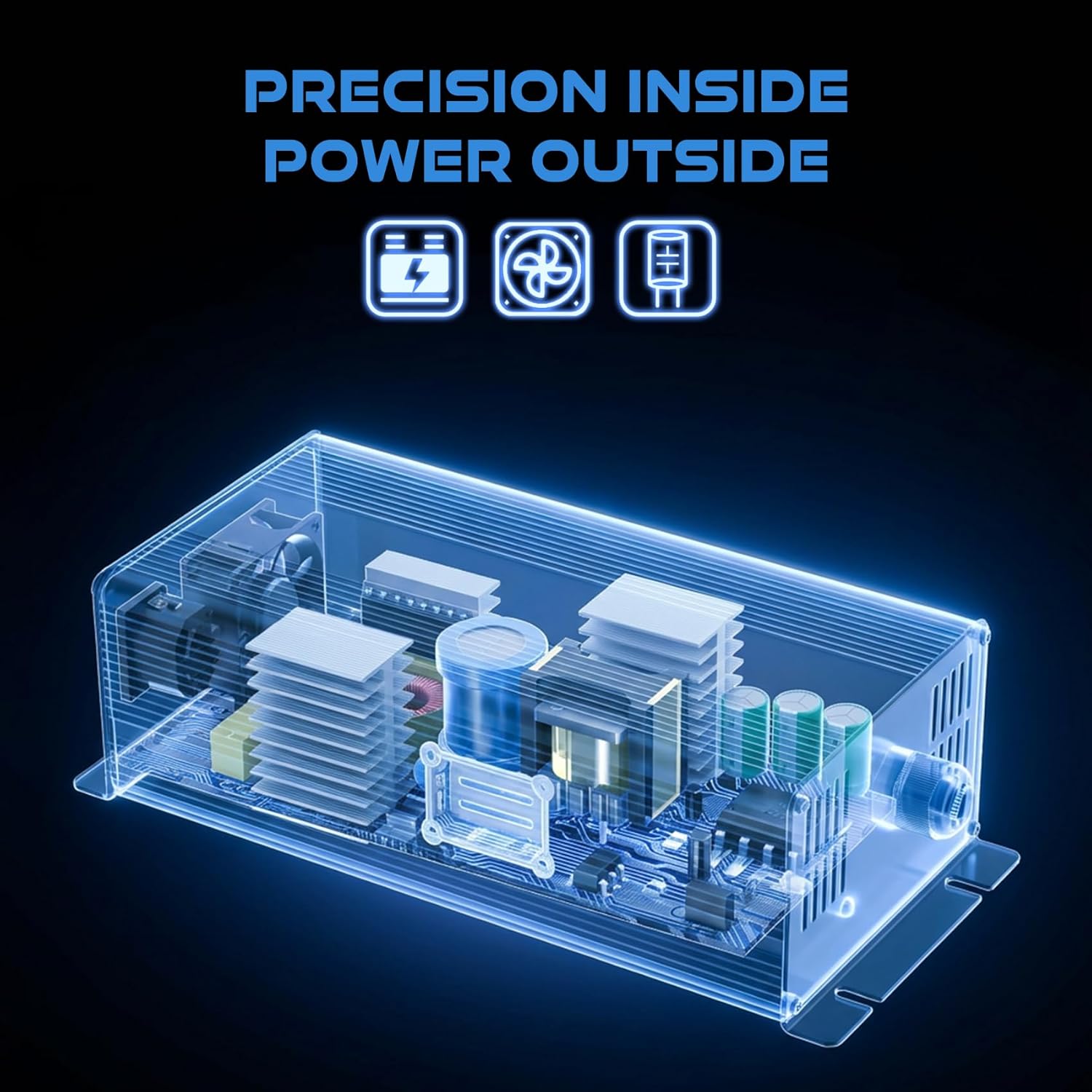 14.6V 50A Lithium Battery Charger, LiFePO4 Battery Charger AC-DC Smart Charger with Anderson Connector LED Indicator Special for 12V/12.8V Deep Cycle Rechargeable Batteries of Car, Truck, Boat, RV