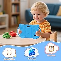 Vista 4 de Tableta para Niños de 7 Pulgadas Android 14.0 para Niños Pequeños, 4GB RAM 32GB ROM Bluetooth Pantalla IPS Google Play YouTube Control Parental