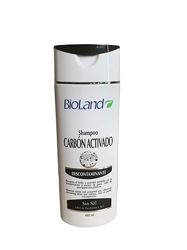 Bioland Champú Carbón Activado 142 fl oz Champú de carbón activado de 135 fl oz