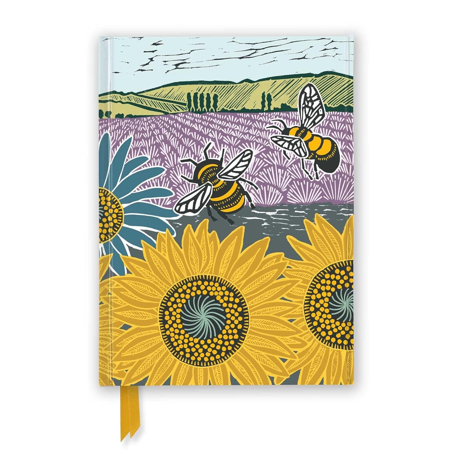 Kate Heiss: Sunflower Fields (Foiled Journal) (Flame Tree Notebooks)