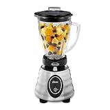 Oster Classic Series Heritage Blender with 6-Cup Glass Jar, 1000 Peak Watts, 600 Rated Watts, Stainless Steel Countertop Blender