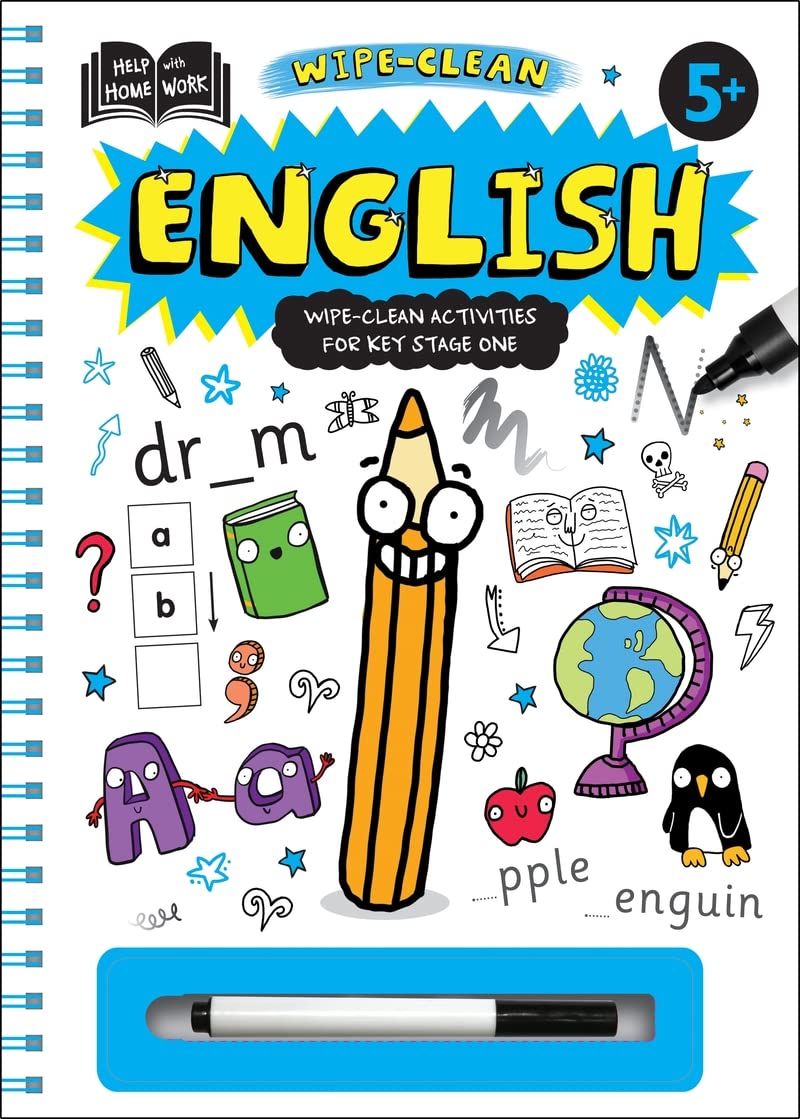 Help with Homework 5+: English (HWH Spiral Wipe-clean)