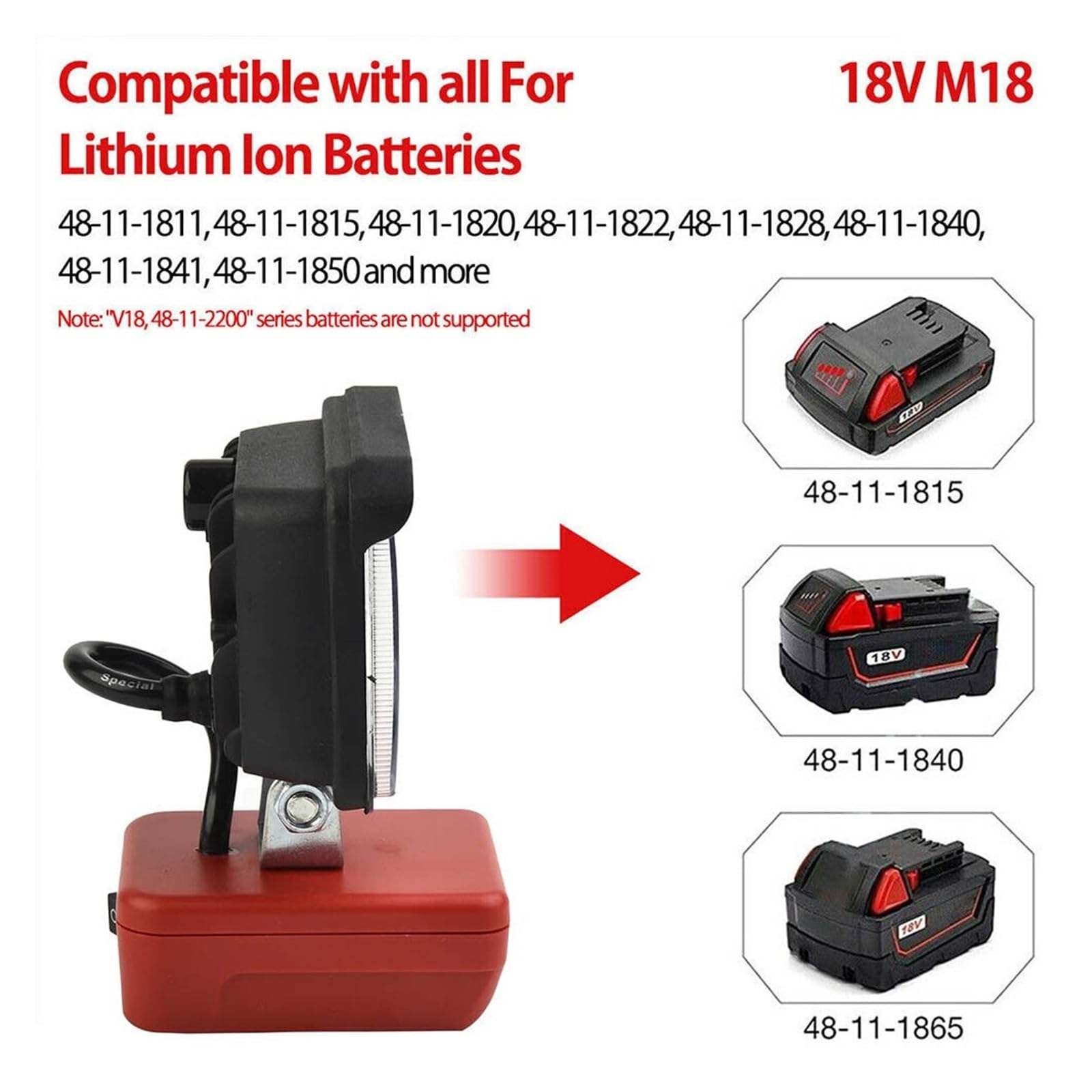 LED-Arbeitsleuchte, 7,6 Cm, Taschenlampe, Tragbar, Notfall-Flutlicht, Camping-Lampe, Scheinwerfer Flexible Installation