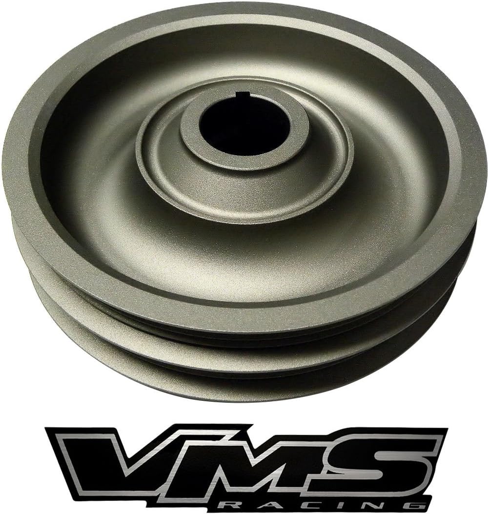 97-01 VMS Racing Light Weight Billet Aluminum Crankshaft CRANK PULLEY for Honda CRV B20Z and B20B (NO DIFFERENT SIZED BELTS NEEDED) 1997-2001
