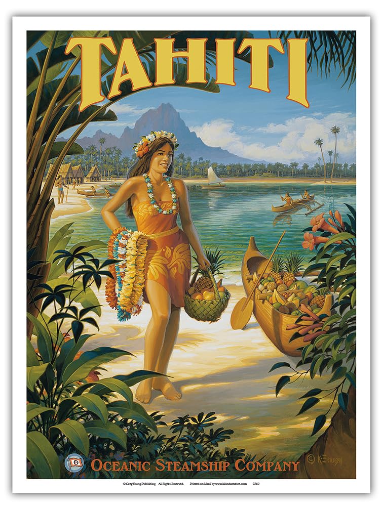 Amazon.com: Tahiti - Oceanic Steamship Company - Tahitian Native