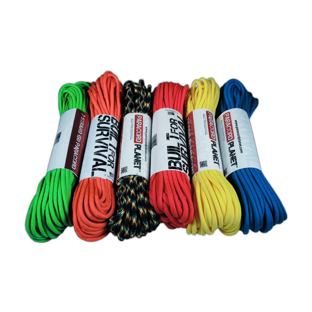 Paracord Planet 550 Lb Typ III Combo Kit – Mehrfarbiges Paracord-Set Für Armbänder, Schlüsselanhänger