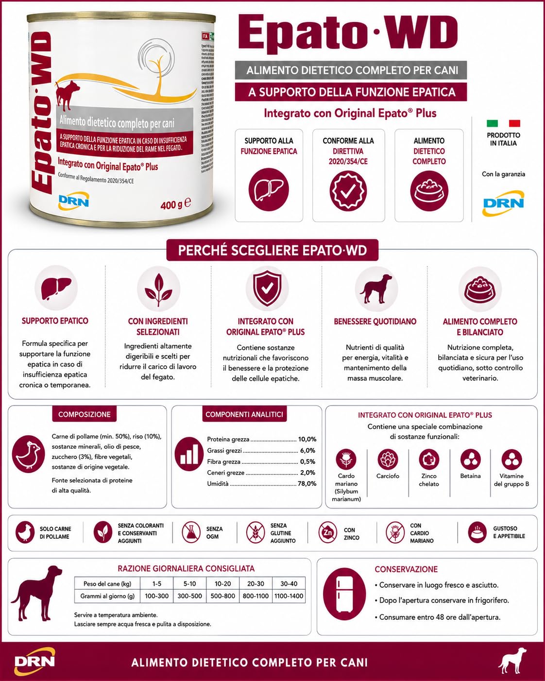 DRN EPATO WET DIET 400 gr - confezione da 12