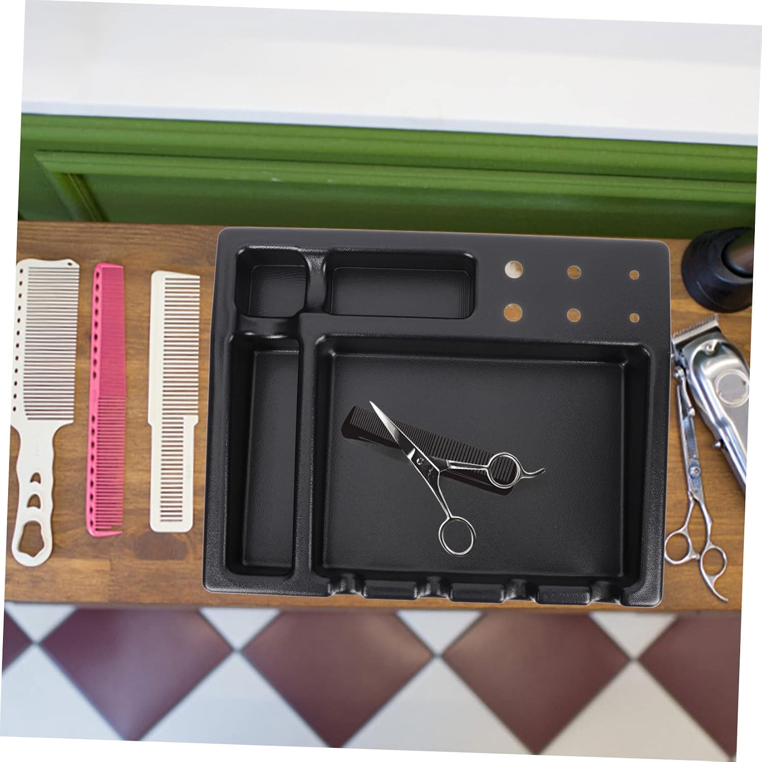 Barber Clippers Tray Station Clipper Case for Barbers Hair Clipper Storage Box
