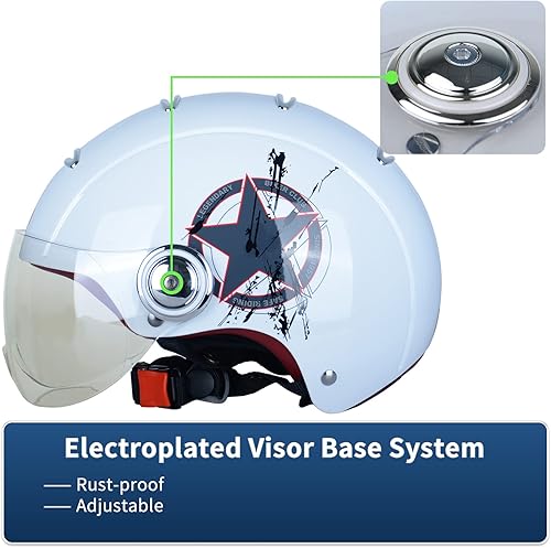 Miniatura 9 de BEON Casco de bicicleta para adultos con visera tintada, cascos de bicicleta de montaña y carretera para hombres y mujeres, casco de ciclismo para