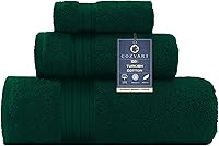 Vista 55 de COZYART - Juego de 6 toallas de baño de algodón turco, color verde salvia, gruesas suaves absorbentes duraderas, 19.17 oz/yd², incluye 2 toallas