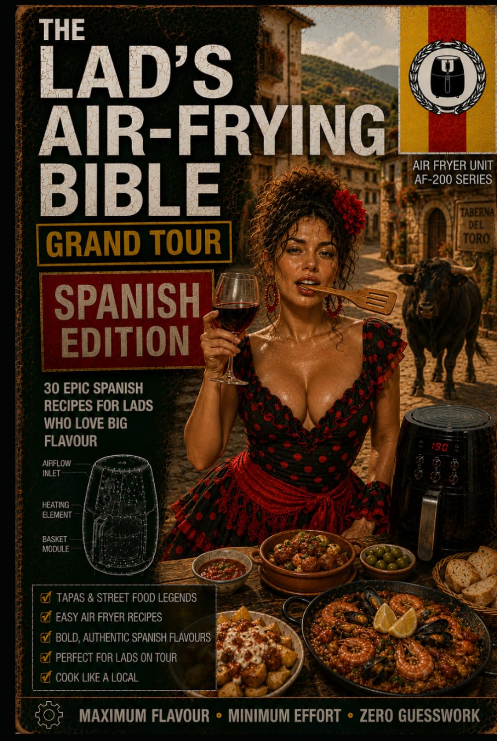 THE LAD'S AIR-FRYING BIBLE GRAND TOUR: SPAIN EDITION: 30 Authentic Spanish Air Fryer Recipes from Costa Blanca Seafood Bars to Barcelona Tapas Streets