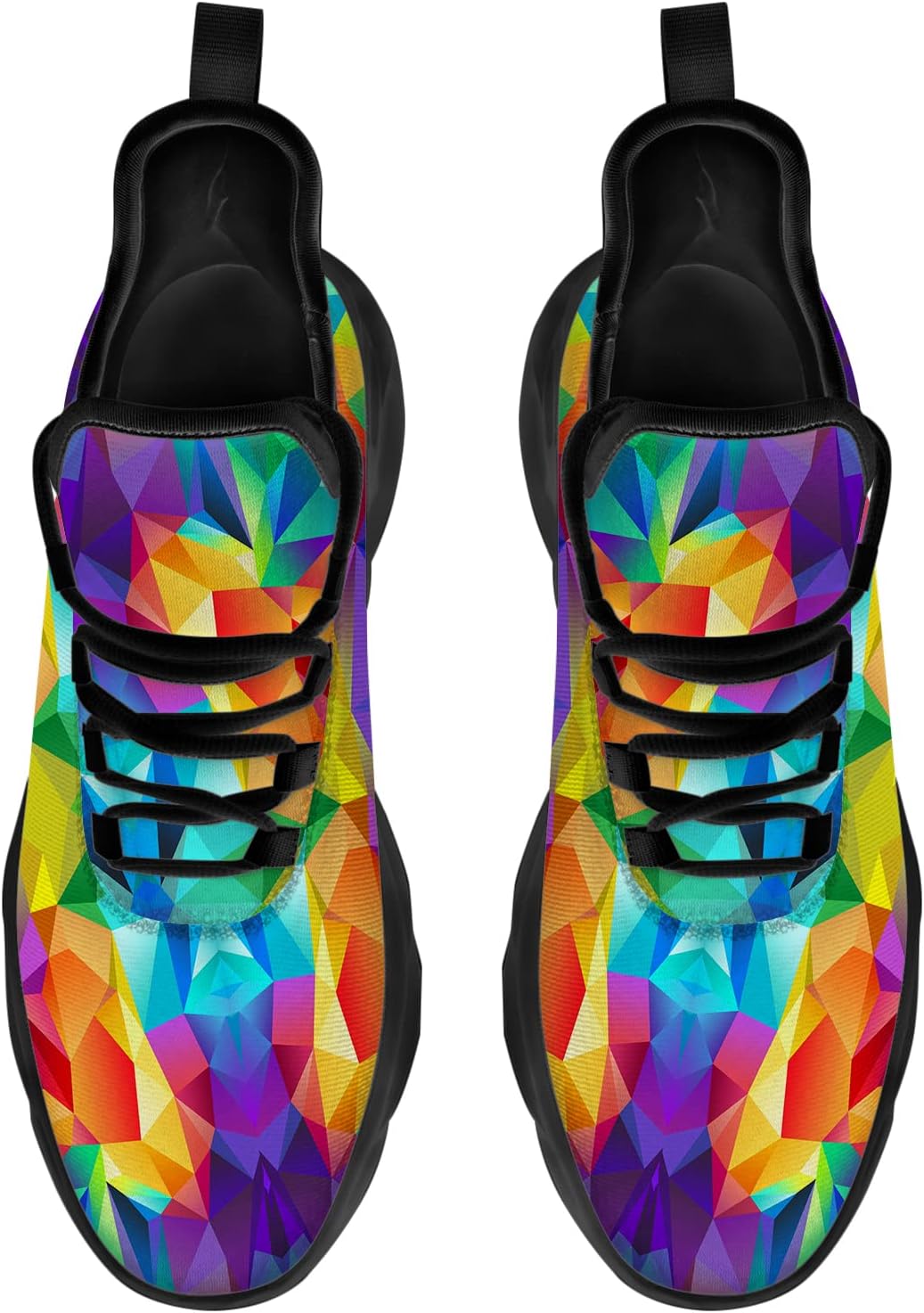 Ciadoon Womens Mens LGBTQ Shoes Running Shoes Gay LGBTQ Lesbian LGBTQ+ Tennis Sneakers Walking Shoes Gifts for Women Men,Size 11 Men/13.5 Women Black