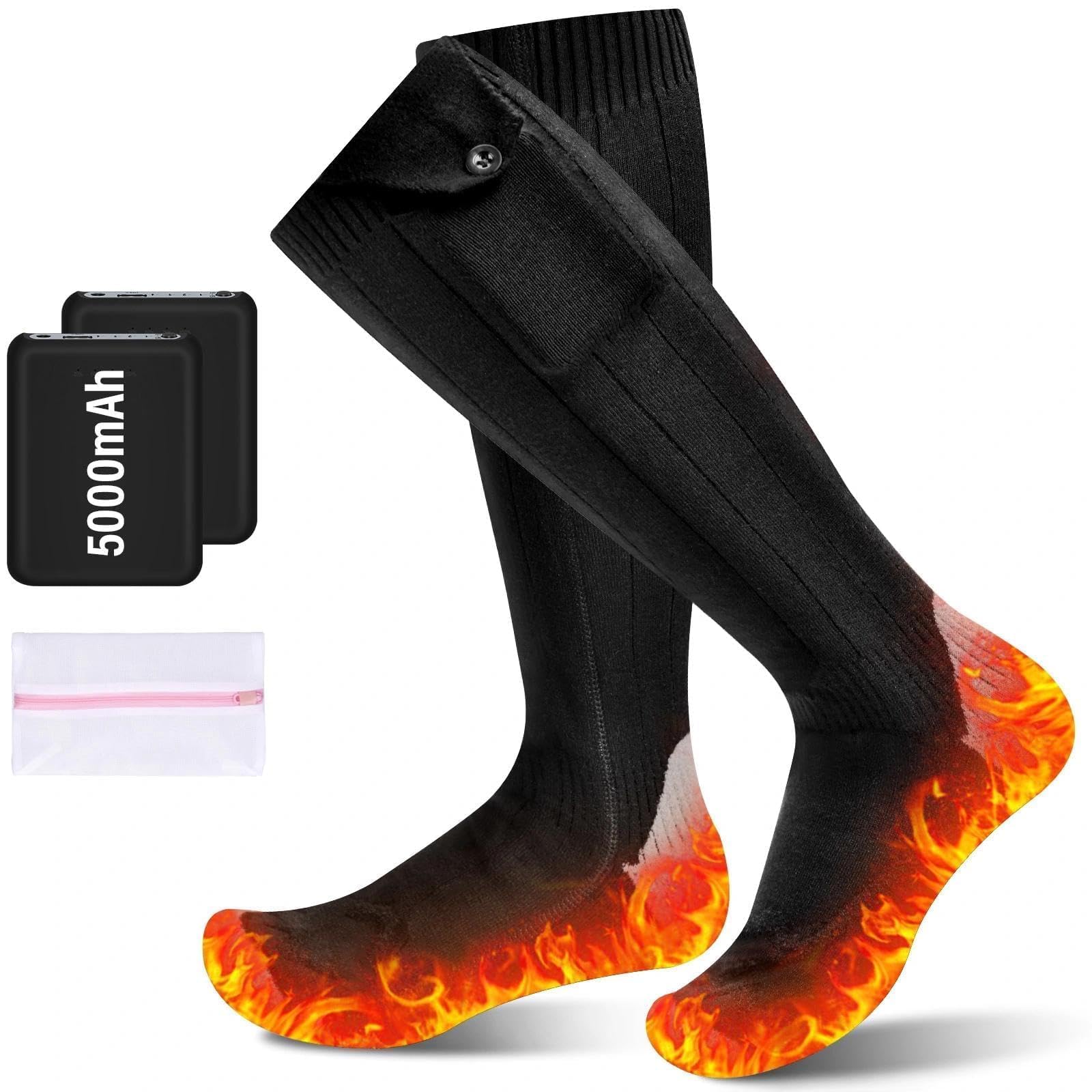 Beheizbare Socken mit 5000mAh Akku für Damen und Herren