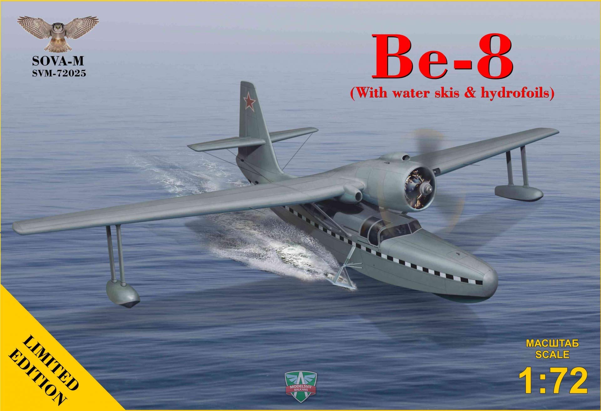 MDVSV72025 1:72 SOVA-M Be-8 Mole with Water Skis & Hydrofoils [Model Building KIT]