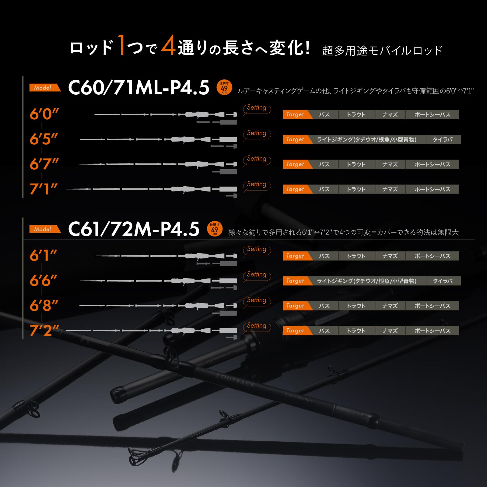 Amazon.co.jp: テイルウォーク(Tail Walk) OUTBACK (アウトバック) '25