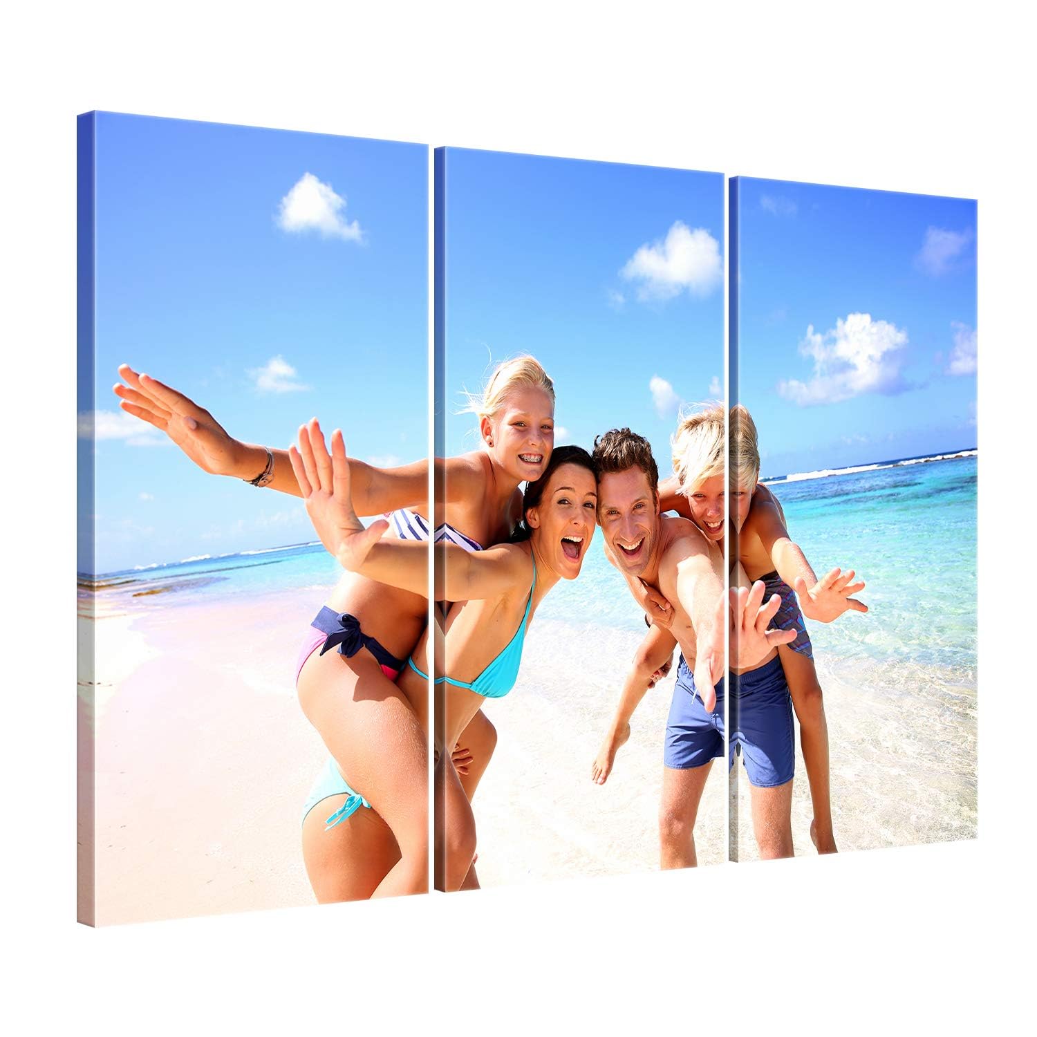ge Bildet hochwertiges Leinwandbild XXL - Ihr eigenes Foto - Ihr Wunsch-Motiv auf Künstler-Leinwand - 120 x 80 cm mehrteilig (3 teilig) 1463