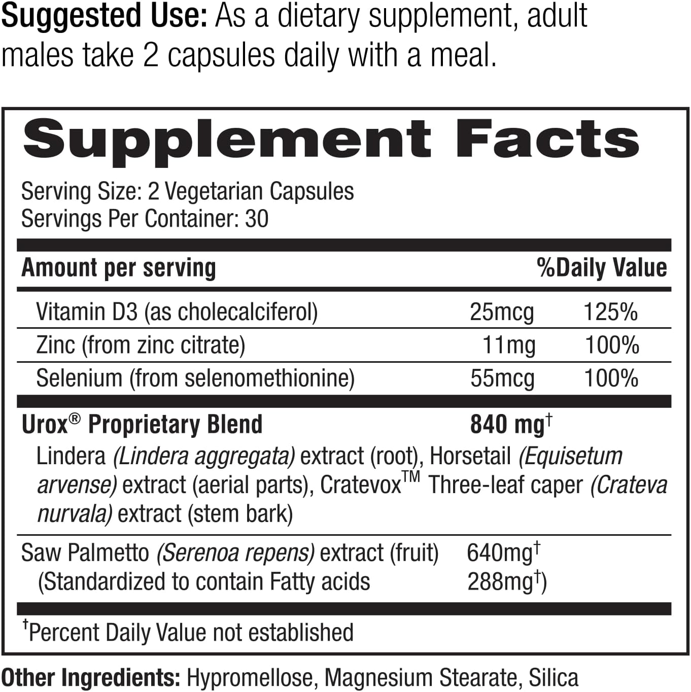 Healthy Prostate Bladder Control, Prostate Supplements for Men, Supports Healthy Prostate and Bladder Health, Contains Saw Palmetto, Reduces Urgency, 60 Vegetarian Capsules (60)