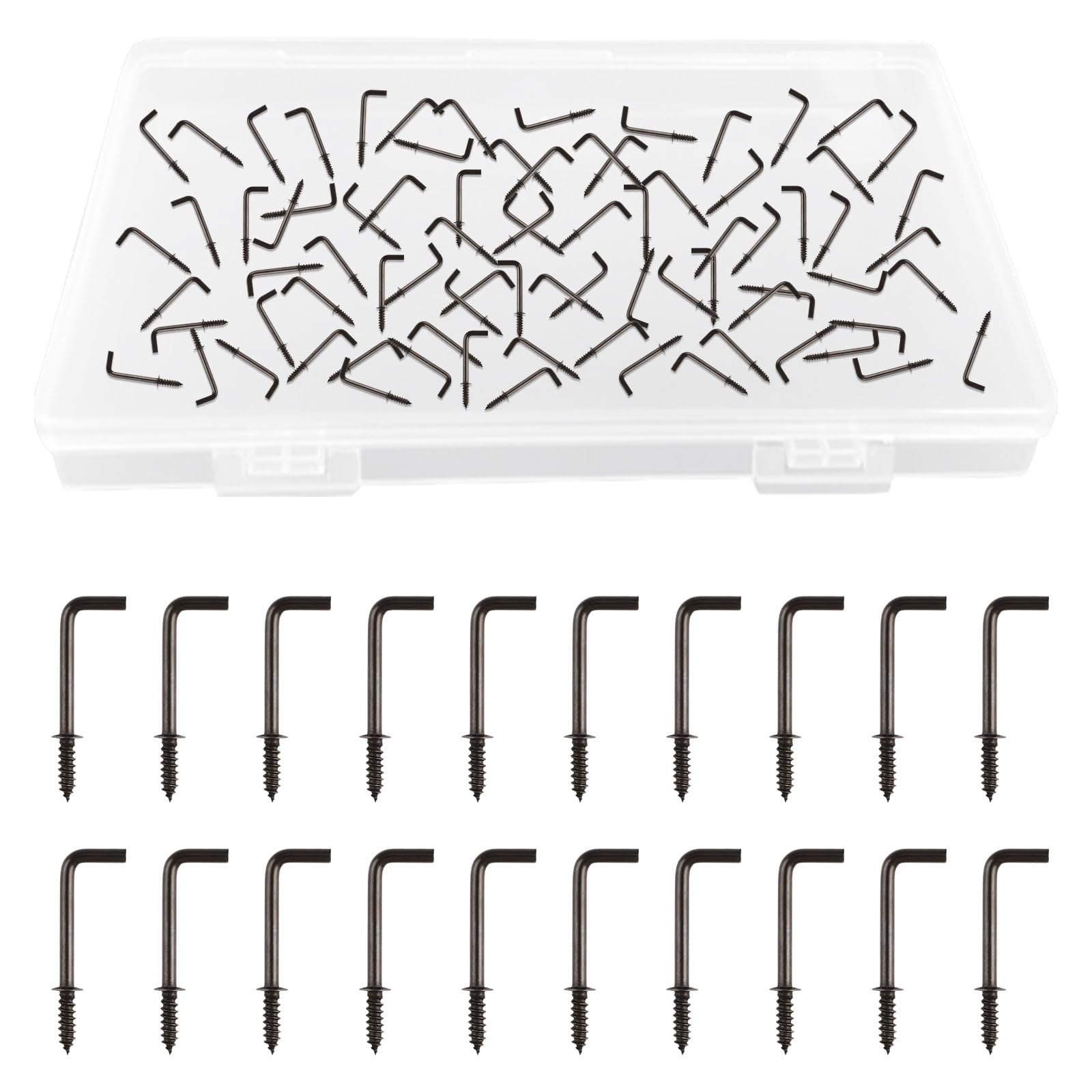 UFURMATE 1 Inch Screw in Hooks