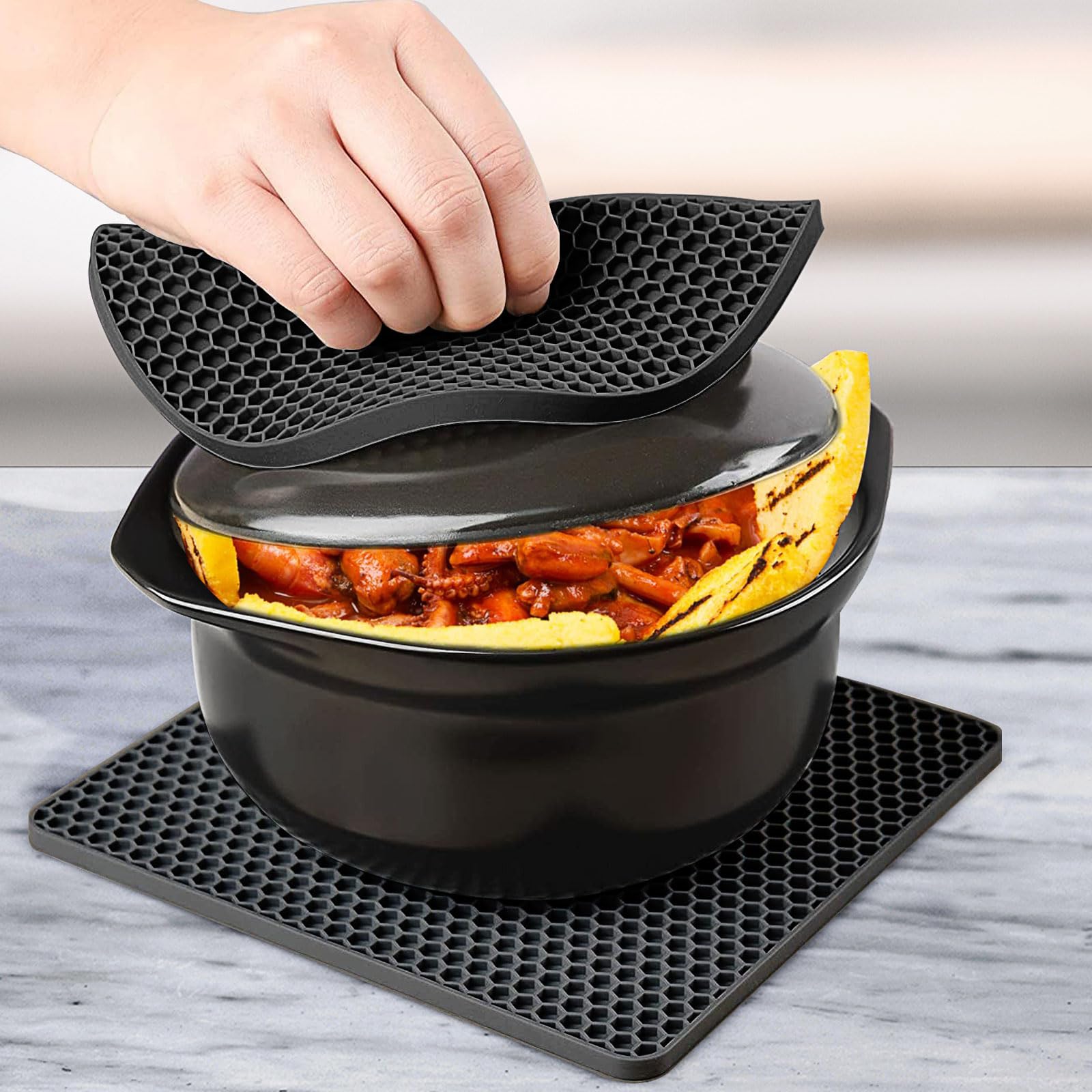 Silikonowe maty do kuchenki mikrofalowej na spód kuchenki mikrofalowej – odporne na wysokie temperatury, antypoślizgowa podkładka pod mikrofalówkę, bez BPA, mata kuchenna na blaty i stoły