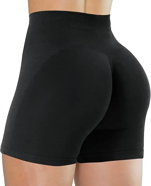 High Waist Seamless Yoga Shorts for Women - Butt Lifting Workout Shorts