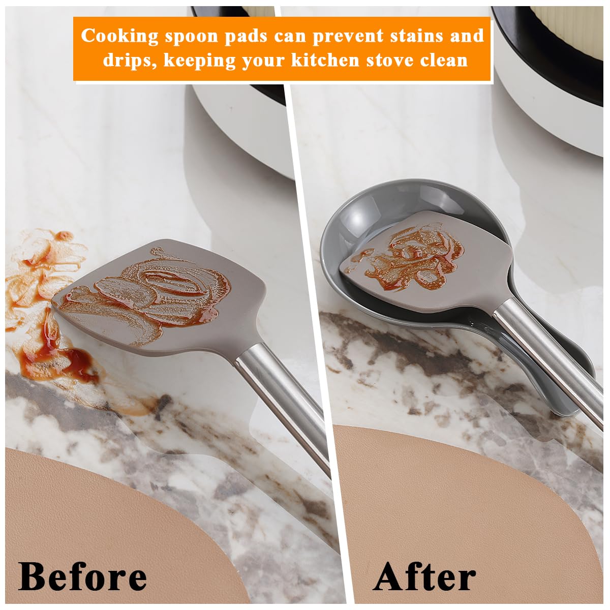 Porta Mestoli Da Cucina - Set Da 4, In Plastica Alimentare, Lavabile In Lavastoviglie, Antiribaltamento - Foto 8