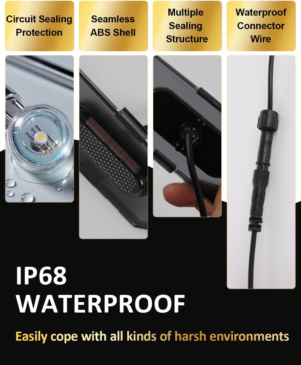 Front Bumper LED Grill Lights for 2025 2026 Toyota 4Runner TRD Pro Trailhunter Raptor Marker Lights Bars 6th Gen 4Runner Exterior Accessories (Yellow)