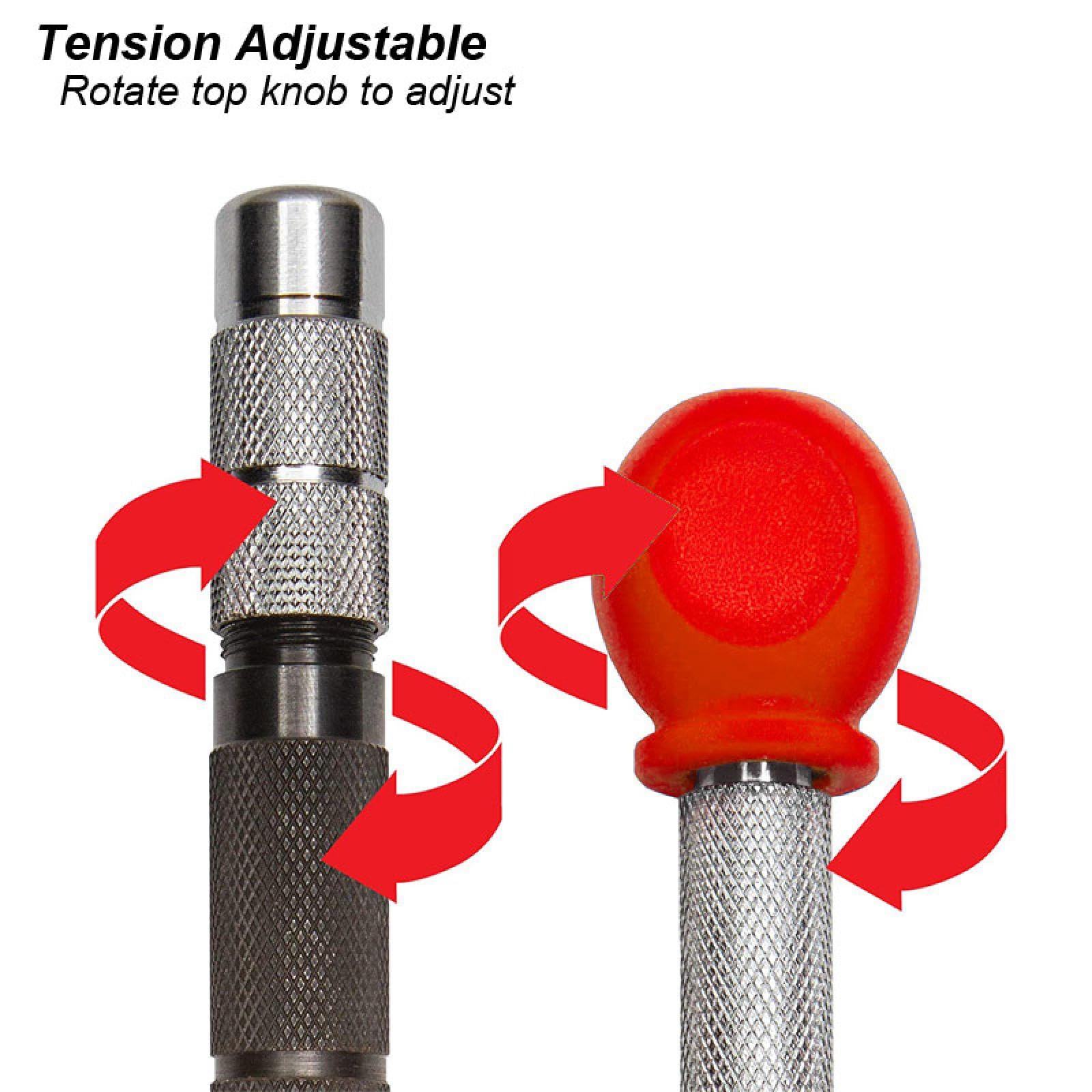 Punzone centrale automatico per lavorazione del legno, punzone per metallo, punzone per fori in acciaio, marcatore di ammaccature a molla, utensile manuale per carpentieri (Punzone centrale SL BK)