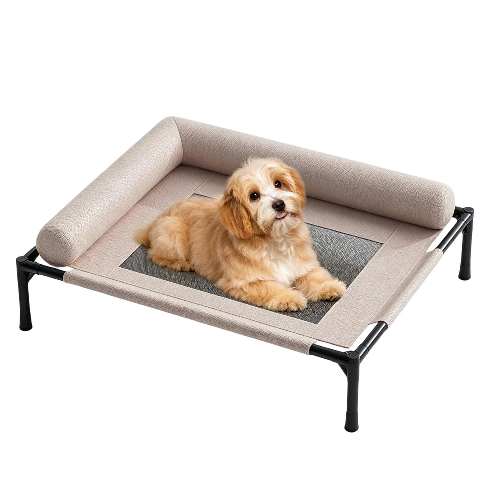 Cuccia per Cani Brandina Lavabile a Rete Traspirante | da Esterno per Cani per Interni Patio Terrazzo Giardino Campeggio Viaggio su Strada Camper Auto Furgone Casa Estate