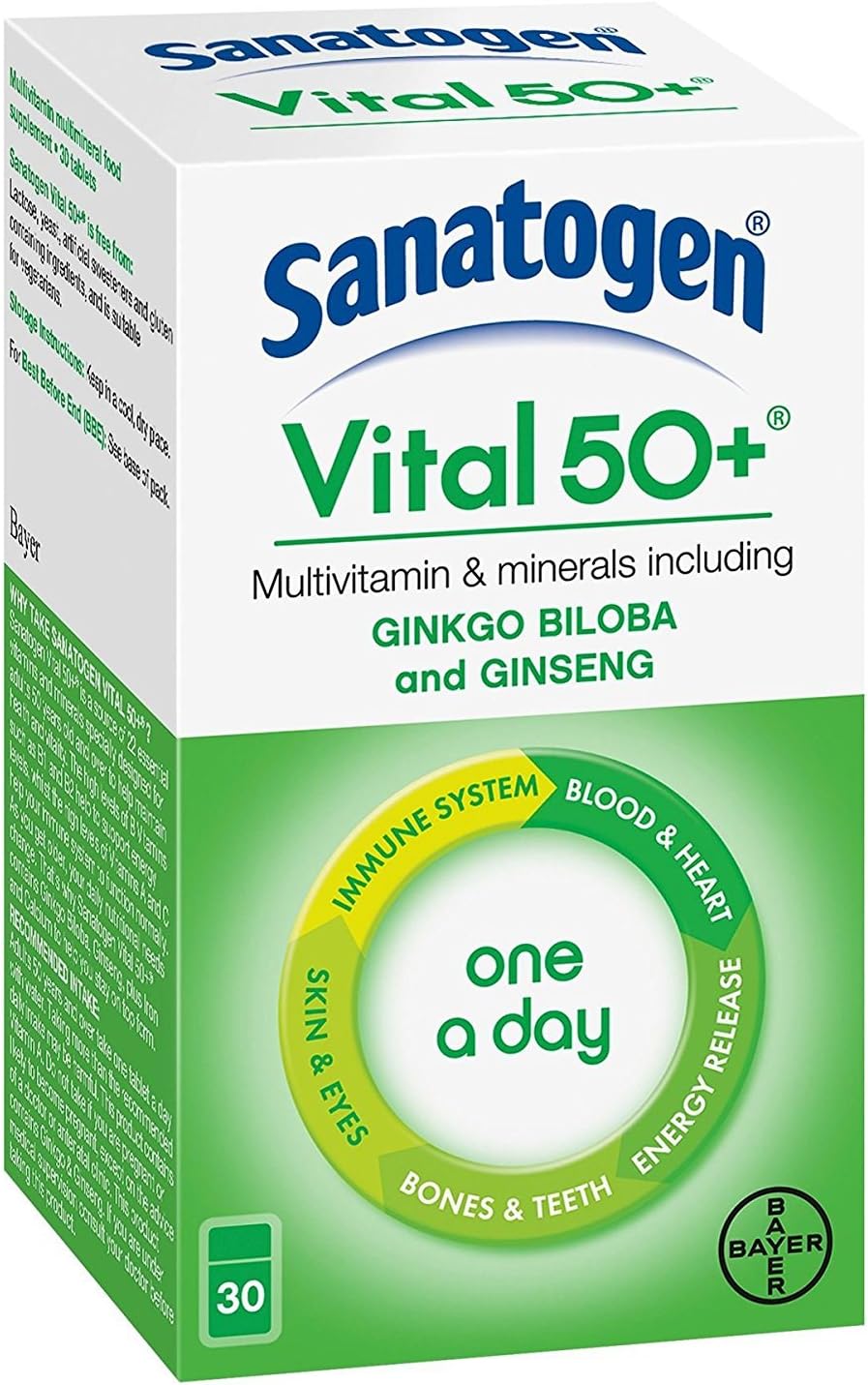 SANATOGEN 50 Plus Vital - Pack of 30 Tablets