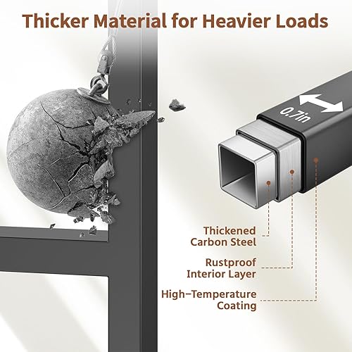 Miniatura 3 de LASZOLA Soporte para plantas negro de 4 niveles para interior, estante resistente para plantas de casa moderna, organizador vertical de metal y