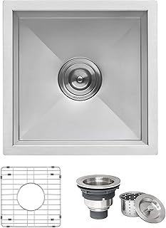 Ruvati 15 x 15 inch Undermount 16 Gauge Zero ...,