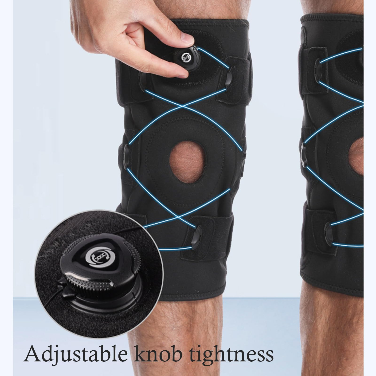 Gewichts Neopren Kniebandage, verstellbare Kompressionsunterstützung für Starke Stöße, Sport und tägliche Aktivitäten, atmungsaktiver Sport Knieschutz