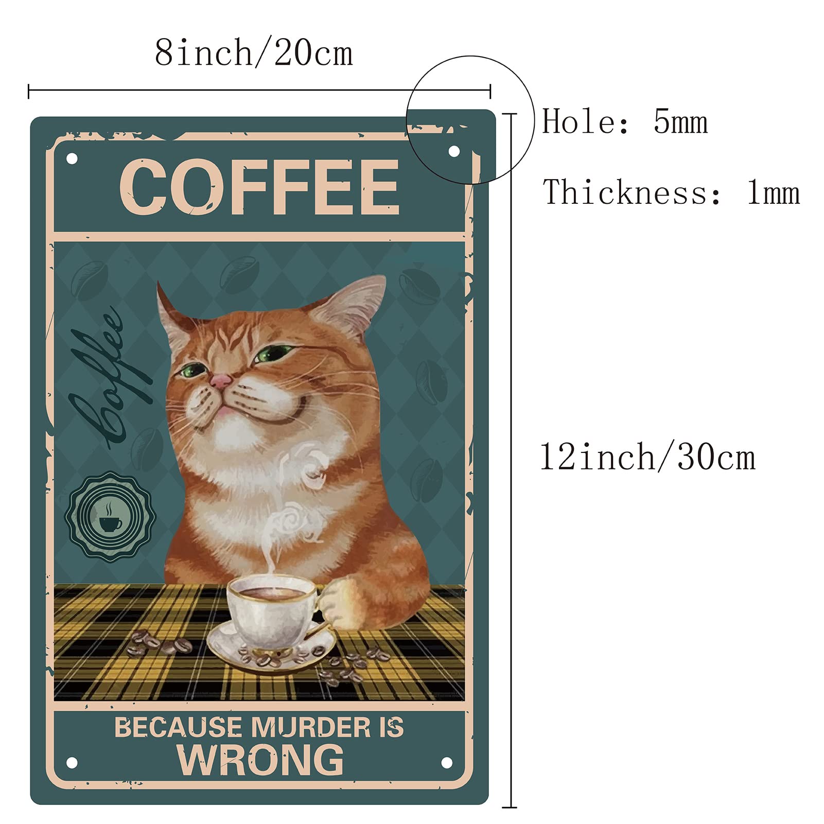 CREATCABIN Targa In Metallo Vintage Con Pulcino - Poster Retrò 30x20 Cm Per Decorazione Parete Casa, Cucina, Bagno, Bar - Idea Regalo Arredamento Rustico