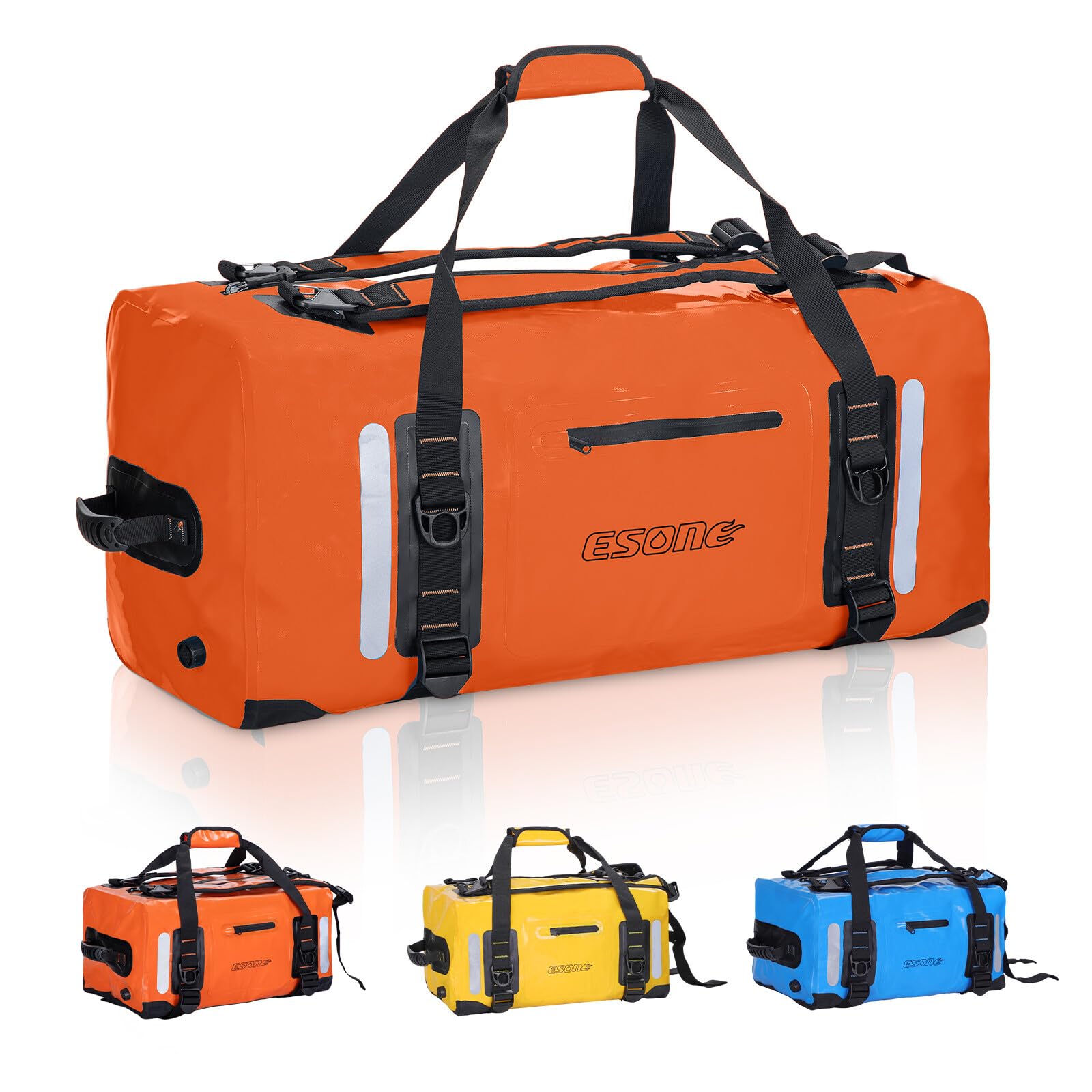 ESONE Dry Bags Waterproof Backpack for Men/Women, 90L, Ideal for Kayaking, Travel, Boating, Camping, Paddle Board, Surfing