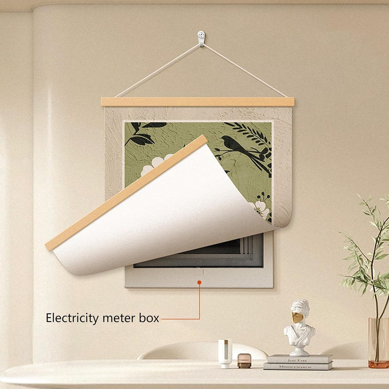 Wall Hangings Breaker Box Cover Decorative for Socket, Electrical Panel Cover for Shop Decorative Fuse Box Covers
