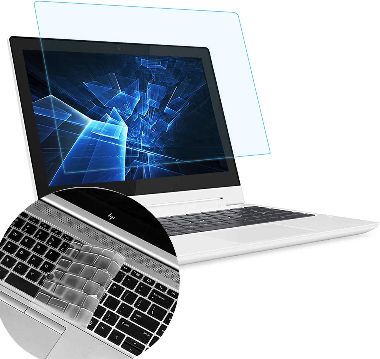 MUBUY Anti Blue Light Anti Glare Screen Protector Fit HP Elitebook 840 G5 14" Touch-Screen Laptop with Gift Keyboard Cover, Eyes Protection Filter Reduces Eye Strain Help You Sleep Better