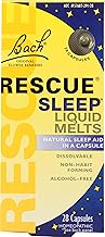 Rescue Remedy, Night Liquid Melts, 28 Capsules, All Natural, Flower Essences, Natural Sleep Support for Adults & Children