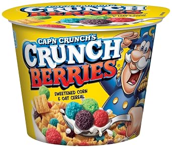 QUAKER Captain Crunch Cereal, Crunchberries, Individual Cup