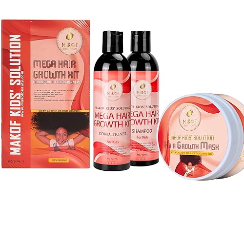 Miniatura 4 de MASCARILLA DE CRECIMIENTO DEL CABELLO PARA NIÑOS, Con aceite de ricino y aceite de coco, hidrata, promueve el crecimiento del cabello, reparación,