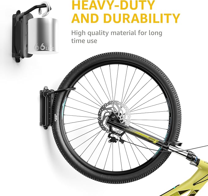 Soporte Giratorio de Pared para Bicicletas monTEK, 4 Unidades miniatura 5