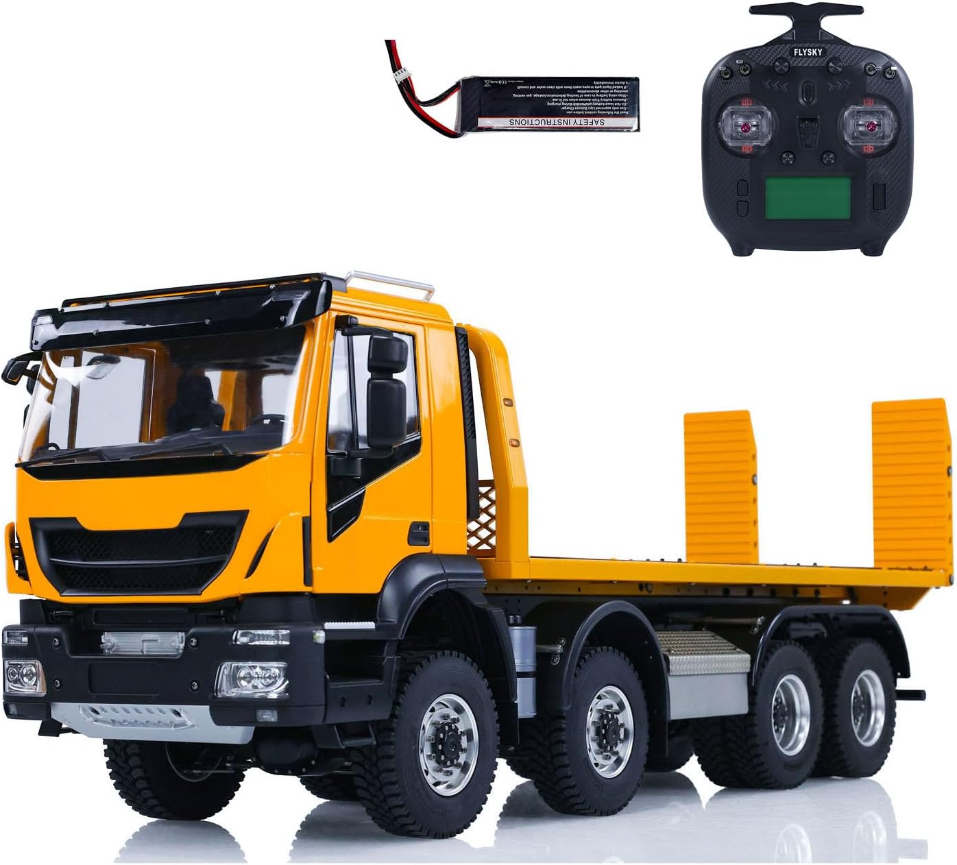 TOUCAN RC HOBBY 1/14 8X8 RC Hydraulic Wrecker Truck 2Speed Remote Control Road Rescue Vehicle CNC Axle Differential Locks Light System Battery