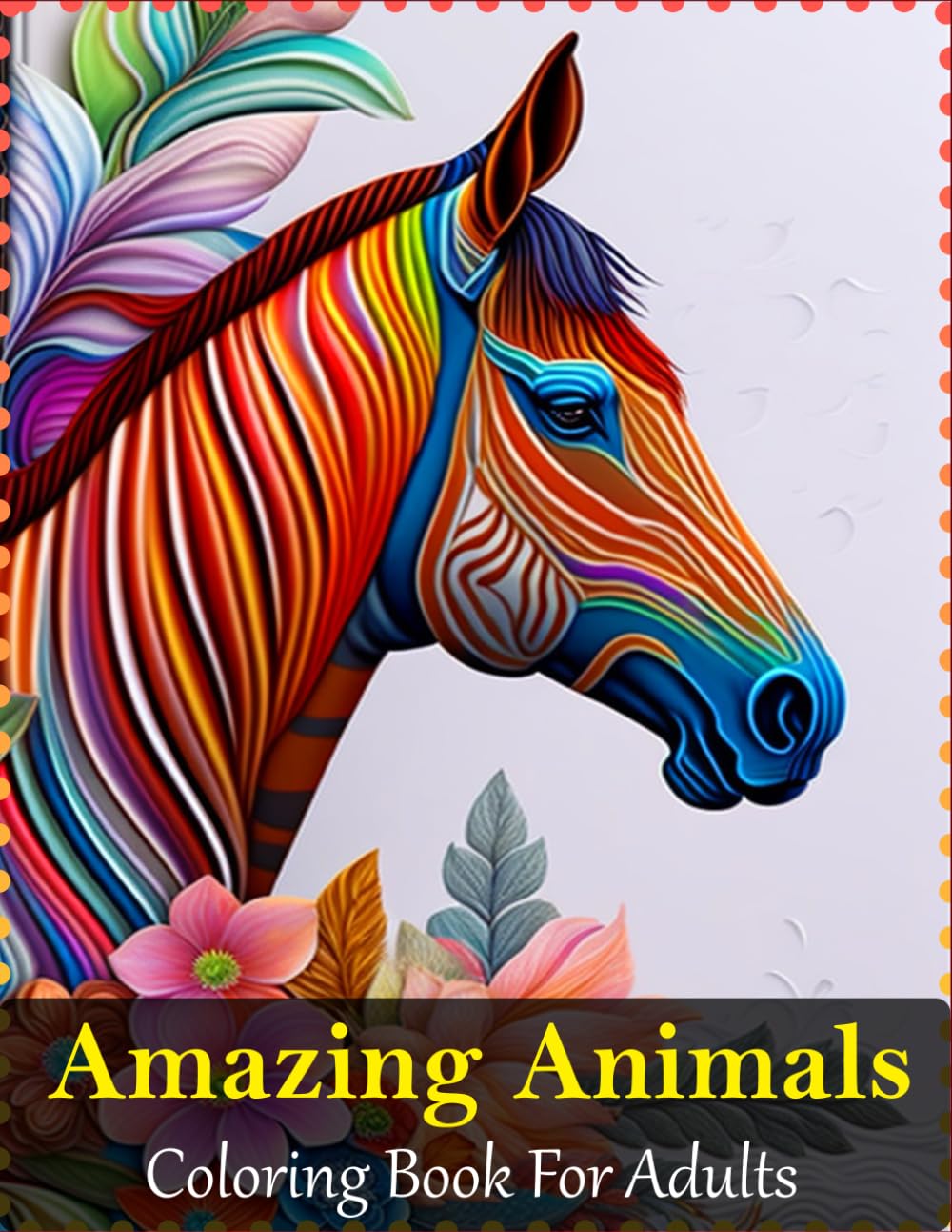 Amazing Animals Colouring Book for Adults, gift, present, Christmas,Birthday (Adults Colouring Books)