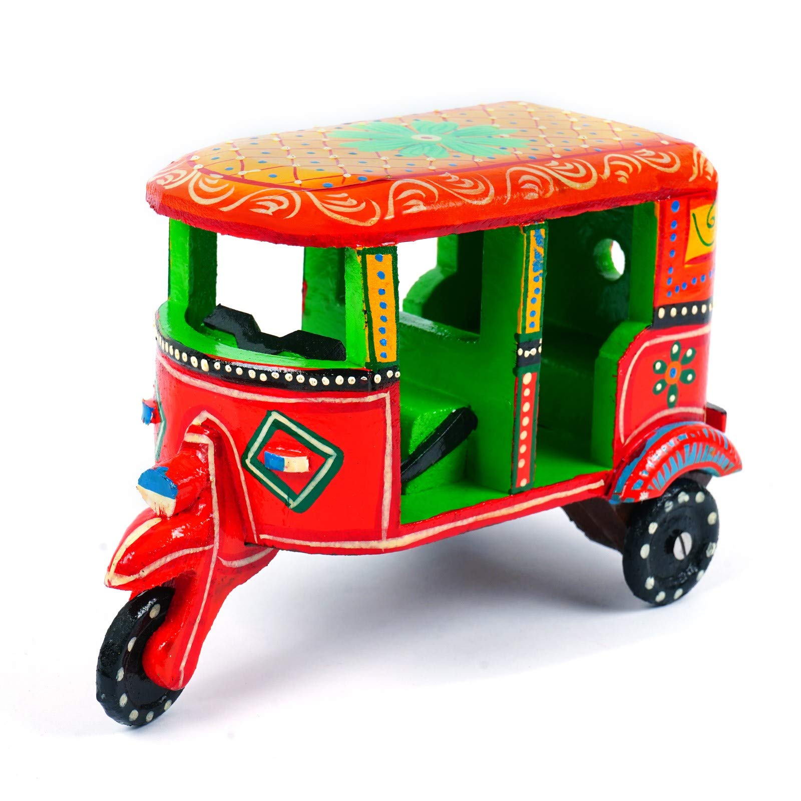 Toolart India Handmade Colorful Push and Pull Toys Wooden Auto Rickshaw (No Battery Required & Color May Vary) (B08LQBMTQ7) Amazon Price History, Amazon Price Tracker