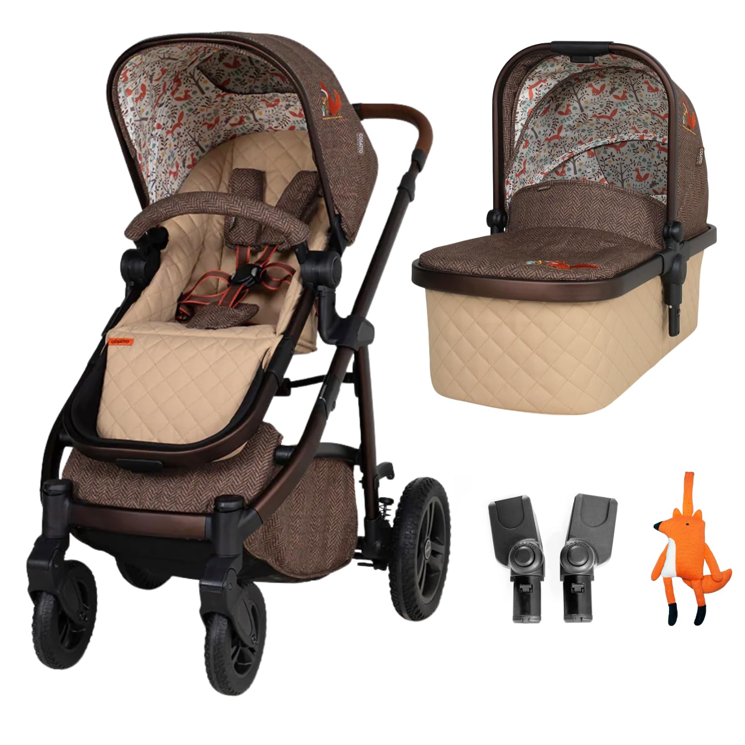 Cosatto Wow 3 Pram and Pushchair – Travel System with Carrycot